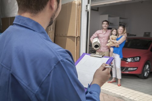 Furniture pick-up service for a Stepney home with bulky items ready for collection
