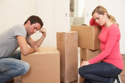 Professional removals team planning a house move in Stepney