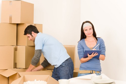Packing and loading furniture for a Stepney house or flat move